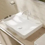 hansgrohe Xelu Q Aufsatz-Waschbecken 60 x 48 cm geschliffen, mit 1 Hahnloch,