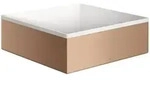 AXOR Suite Aufsatzwaschtisch 285/285, Badkeramik, 42002310, brushed red gold