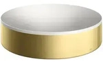 AXOR Suite Aufsatzwaschtisch 400, Badkeramik, 42001950, brushed brass