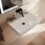 hansgrohe Xanuia Q Waschtisch 650/480 ohne Hahnloch und &Uuml;berlauf, SmartClean,