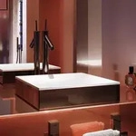 AXOR Suite Aufsatzwaschtisch 285/285, Badkeramik, 42002330, polished black...