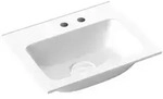 Emco asis Waschtisch 40 cm mit 2 Hahnl&ouml;chern, Badkeramik, 957711442, wei&szlig;