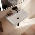 hansgrohe Xanuia Q Waschtisch Compact 650/390 ohne Hahnloch mit &Uuml;berlauf,