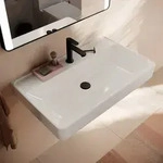hansgrohe Xanuia Q Waschtisch 800/480 mit Hahnloch ohne &Uuml;berlauf, Badkeramik, wei&szlig;
