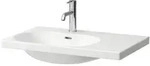 LAUFEN LUA Waschtisch 75 x 46 cm, asymmetrisch Becken links, mit Hahnloch, mit