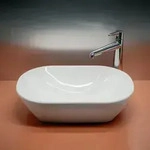 LAUFEN LUA Aufsatzwaschtisch oval 50 x 35,5 cm, ohne &Uuml;berlauf, Badkeramik,