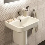Ideal Standard i.life S Waschtisch 50 cm, 1 Hahnloch, mit &Uuml;berlauf, Badkeramik,