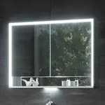 Keuco Royal Lumos Aufputz-Spiegelschrank 100 x 73,5 cm mit LED-Beleuchtung, 2 T&uuml;ren,