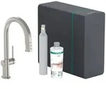 hansgrohe Aqittura M91 SodaSystem 210, Ausziehauslauf, 1 Strahlart, sBox lite,