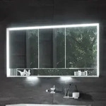 Keuco Royal Lumos Aufputz-Spiegelschrank 140 x 73,5 cm mit LED-Beleuchtung, 3...