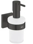 GROHE Start Cube Seifenspender mit Halter, Accessoires, 410982430, matt schwarz
