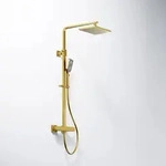 Steinberg Serie 342 Duschsystem, Badarmaturen, brushed gold
