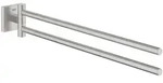 GROHE Start Cube Doppel-Handtuchhalter, schwenkbar, Accessoires, supersteel