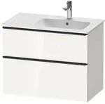 Duravit D-Neo Waschtischunterbau f&uuml;r Becken rechts 81 x 62,5 cm, 2 Ausz&uuml;ge,...