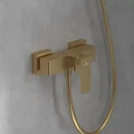 Villeroy & Boch Architectura Square Einhebel-Duscharmatur, Badarmaturen, brushed gold