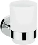 hansgrohe Logis Universal Zahnputzbecher, Accessoires, 41718000, chrom/wei&szlig;