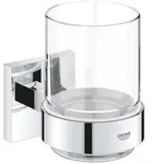 GROHE Start Cube Glas mit Halter, Accessoires, 41097000, chrom