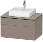 Duravit L-Cube Konsolenwaschtischunterbau mit 2 Ausz&uuml;gen, 82 x 55 cm,...