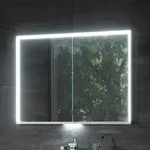 Keuco Royal Lumos Aufputz-Spiegelschrank 70 x 73,5 cm mit LED-Beleuchtung, 2 T&uuml;ren,