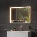 Keuco Royal Lumos Unterputz-Spiegelschrank 100 x 73,5 cm mit Spiegelheizung,