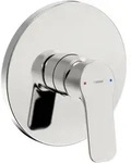 Hansa HANSABASIC Einhebelmischer-Duscharmatur, Fertigmontageset, Badarmaturen, chrom