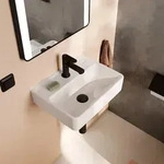 hansgrohe Xanuia Q Handwaschbecken 450/340 mit Hahnloch ohne &Uuml;berlauf, Badkeramik,