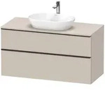 Duravit D-Neo Konsolenwaschtischunterbau 120 x 66,4 cm, 2 Ausz&uuml;ge, Griff
