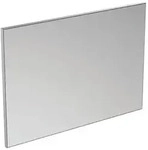 Ideal Standard Badspiegel Mirror & Light 100 cm in Aluminiumoptik mit reversibler