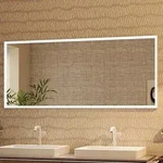 hansgrohe Xarita E Badspiegel 160 x 70 cm mit Infrarot-Sensor in mattwei&szlig;, Spiegel,