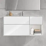 Villeroy & Boch Finion Waschtischunterschrank 119,6 cm mit Regalelement rechts, 3