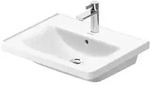 Duravit D-Neo M&ouml;belwaschtisch 60 cm, mit 1 Hahnloch und &Uuml;berlauf, Badkeramik,