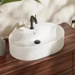 hansgrohe Xuniva U Aufsatzwaschtisch 60 x 45 cm, mit 1 Hahnloch, mit &Uuml;berlauf,...