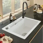 Villeroy & Boch Siluet 60 S Flat Einbausp&uuml;le, Ablaufgarnitur mit