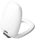 VitrA Plural WC-Sitz, Badkeramik, 126-003-009, wei&szlig; hochglanz / chrom