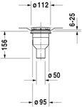 Duravit Duschwannenablauf Abgang senkrecht, Duschwannen, 790269000000000, wei&szlig;