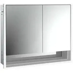 Emco loft LED-Lichtspiegelschrank 80 cm, 2 T&uuml;ren und Unterfach, Unterputzmodell,
