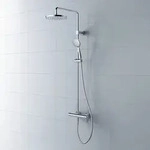 Duravit Wave Duschsystem, Badarmaturen, WA4280007010, chrom gl&auml;nzend