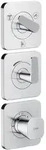 AXOR Citterio C Unterputz Thermostatmodul 380/120 mit Rosetten, f&uuml;r 3 Funktionen -