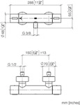 Dornbracht Brause-Thermostat f&uuml;r Wand-Aufputzmontage, Badarmaturen, 34442979-00,