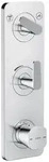 AXOR Citterio C Unterputz Thermostatmodul 380/120 mit Platte, f&uuml;r 2 Funktionen -