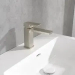 Villeroy & Boch Subway 3.0 Einhebel-Waschtischarmatur, Badarmaturen, brushed nickel
