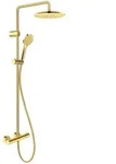 Duravit Shower System Duschsystem, Badarmaturen, gold poliert