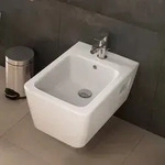 hansgrohe EluPura Original Q Wand Bidet 540 mit Hahnloch und &Uuml;berlauf,