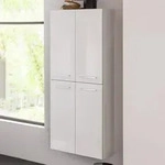 Fackelmann VERONA Doppel-Hochschrank mit Innenschublade 60 cm, Badm&ouml;bel, 73164,