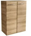 Fackelmann MILANO Doppel-Midischrank 60 cm, Badm&ouml;bel, 84262,