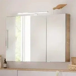 Fackelmann B.brillant LED-Spiegelschrank 100 x 68 cm, Badm&ouml;bel, 84091,