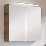 Fackelmann B.brillant LED-Spiegelschrank 80 x 68 cm, Badm&ouml;bel, 84090,