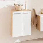 Fackelmann B.style Doppel-Midischrank 60,2 cm, Badm&ouml;bel, 84422,