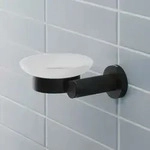 Duravit D-Code Seifenschale links, Accessoires, 0099174600, schwarz matt