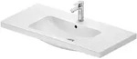 Duravit D-Code Waschtisch 100 cm, Badkeramik, 23991000002, wei&szlig; hochglanz